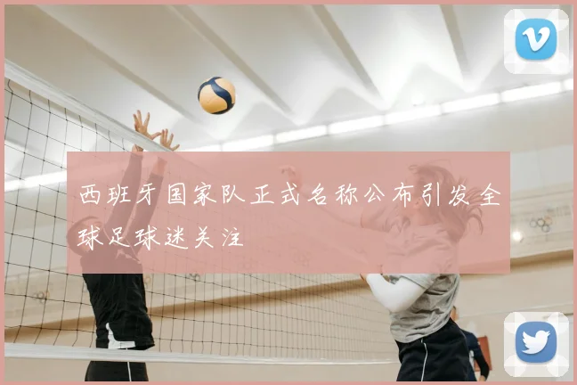 西班牙国家队正式名称公布引发全球足球迷关注