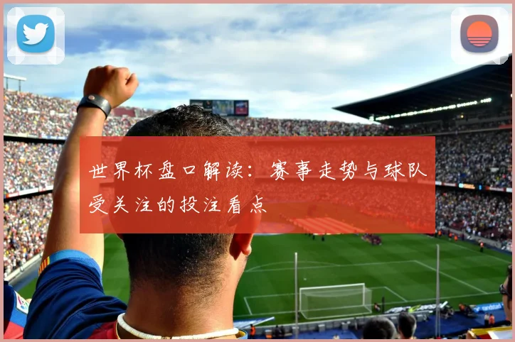 世界杯盘口解读：赛事走势与球队受关注的投注看点